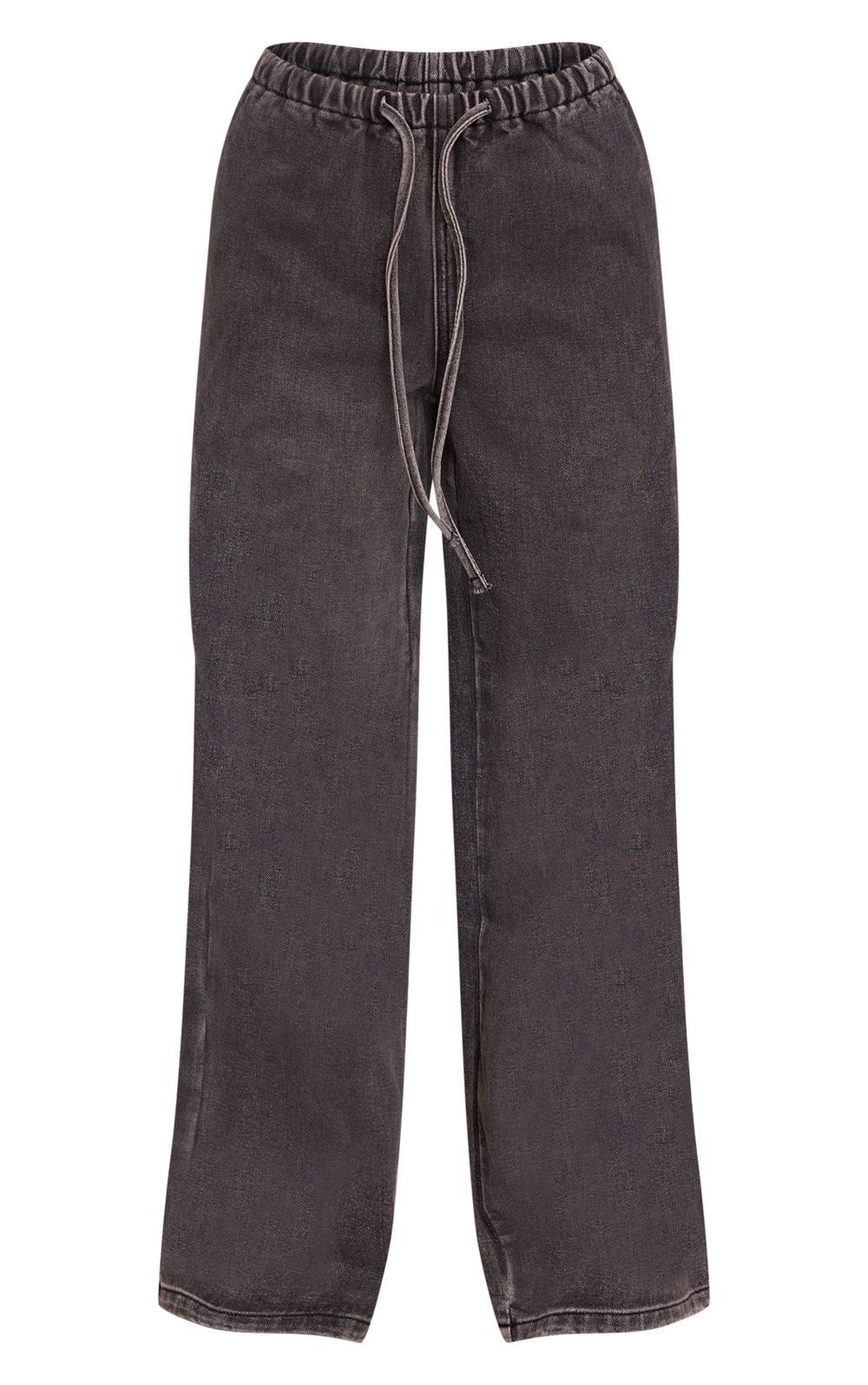 Jean large taille haute rmadi delavé - Petite