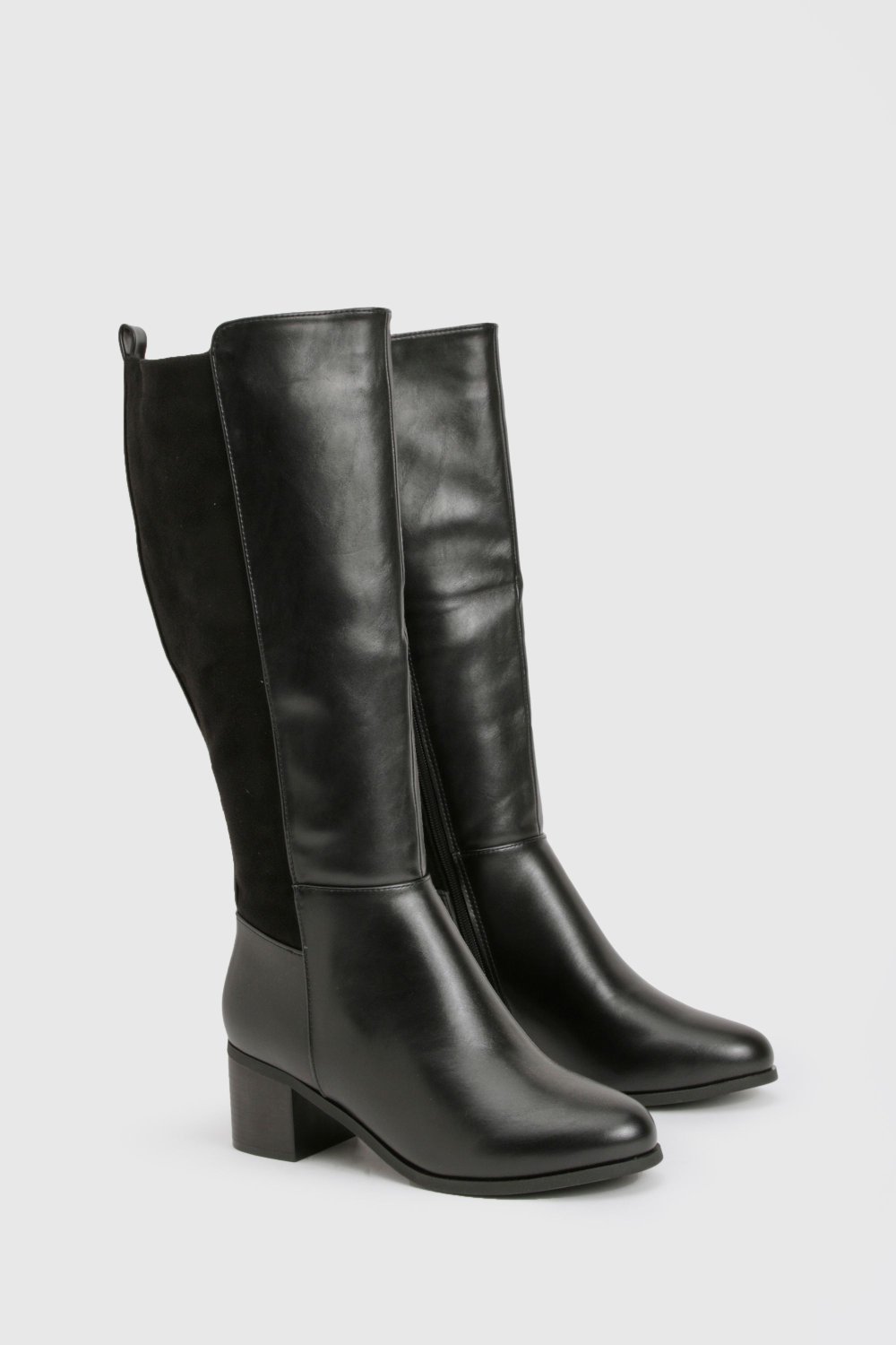 Stretch knee-high boots - Wide fit