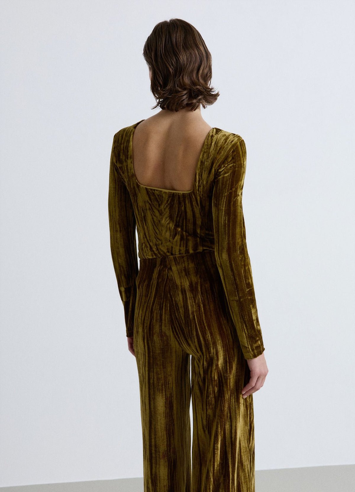 Draped peplum top