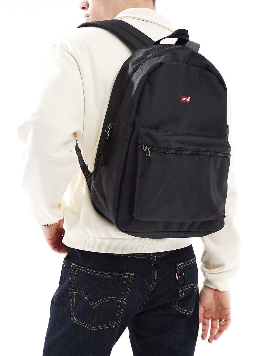 Sac à dos basique à logo - Noir