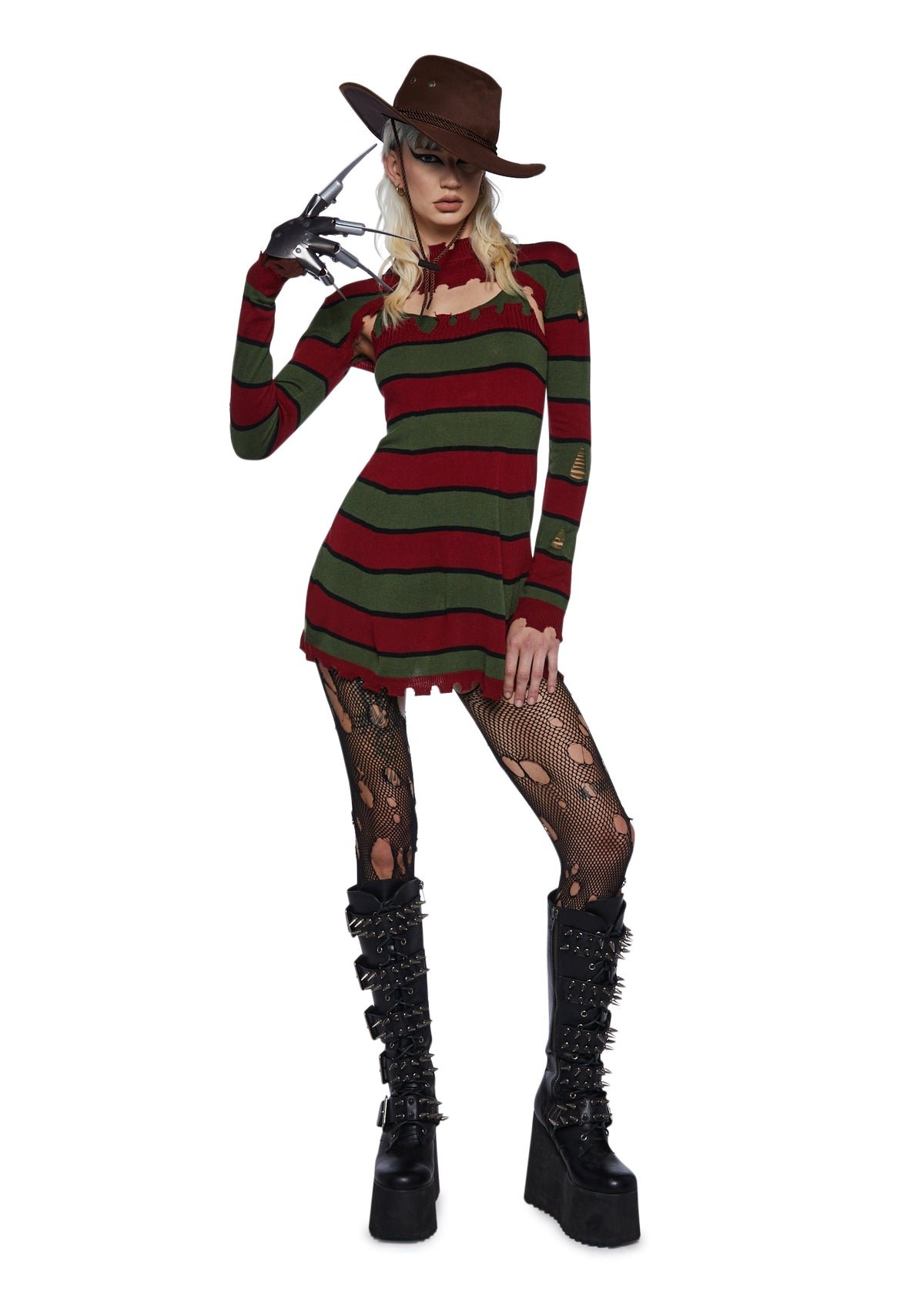 Striped nightmare stalker costume