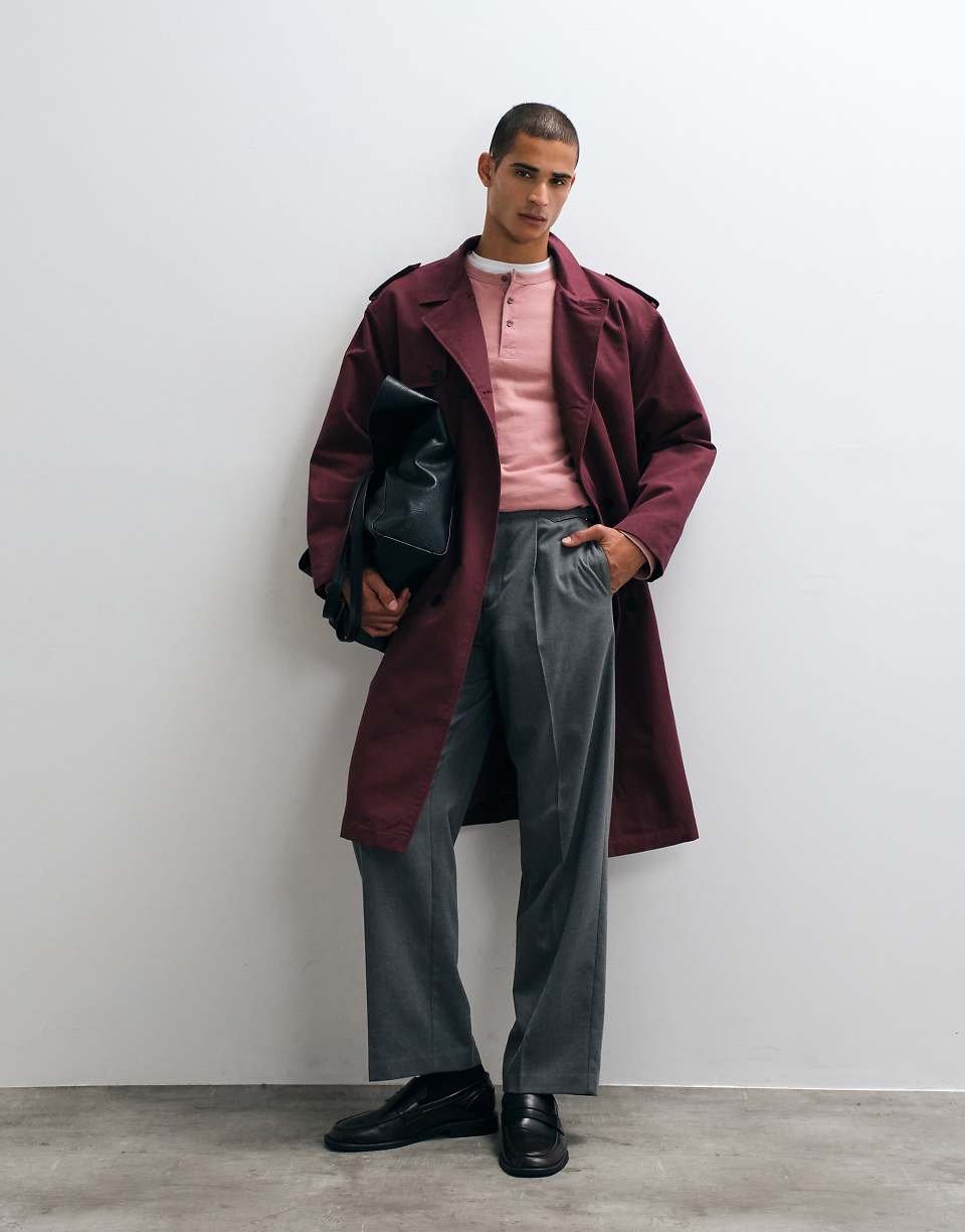 Trench-coat bordeaux