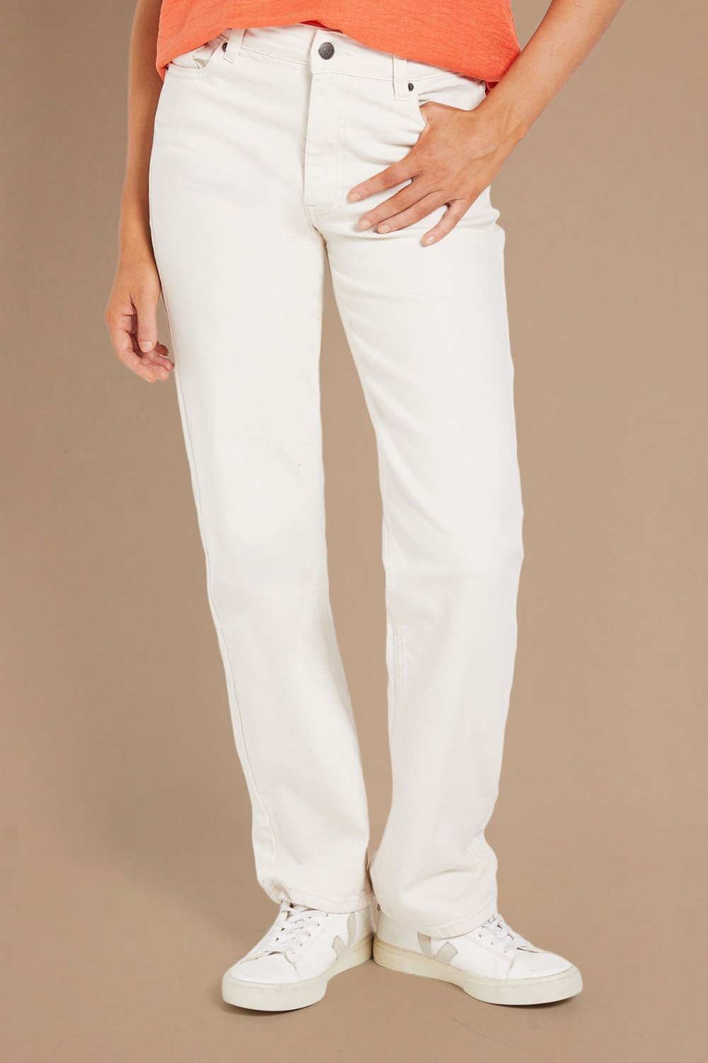 Jean slim stretch écru