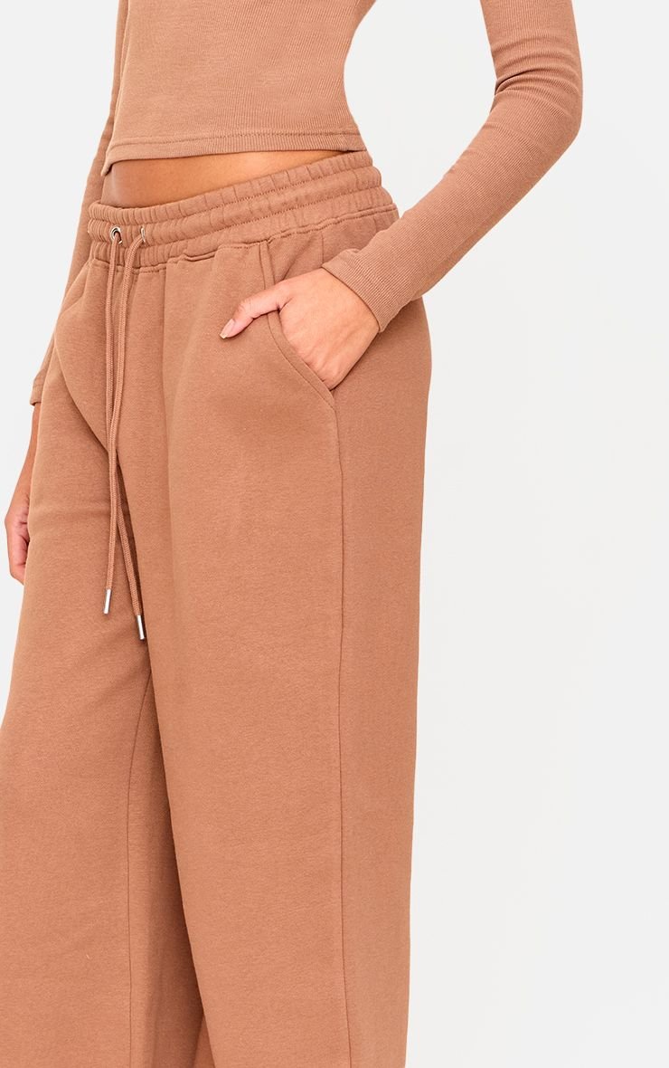 Drawstring wide leg joggers