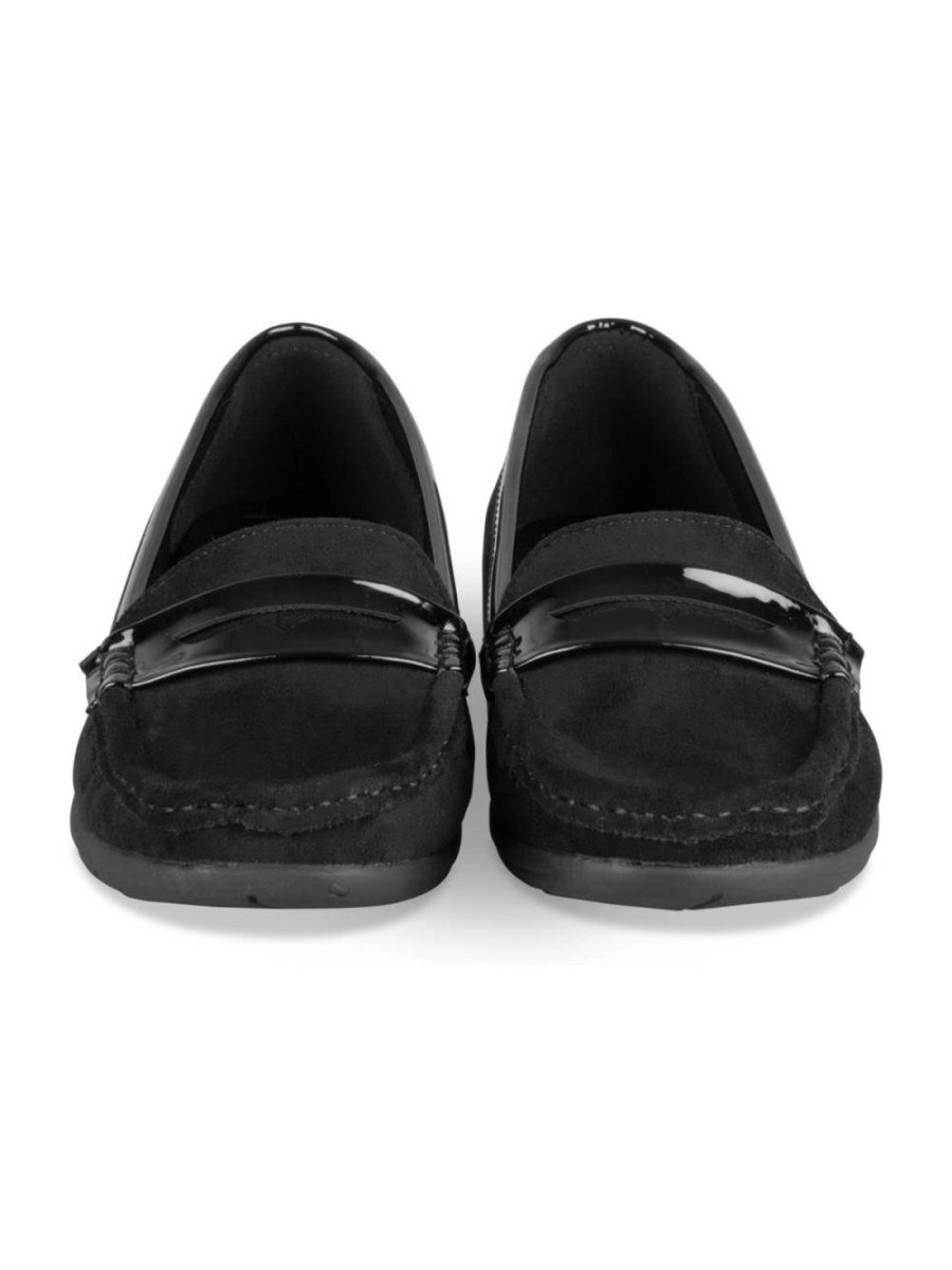 Mocassins compensés suédine w vernis k7lin