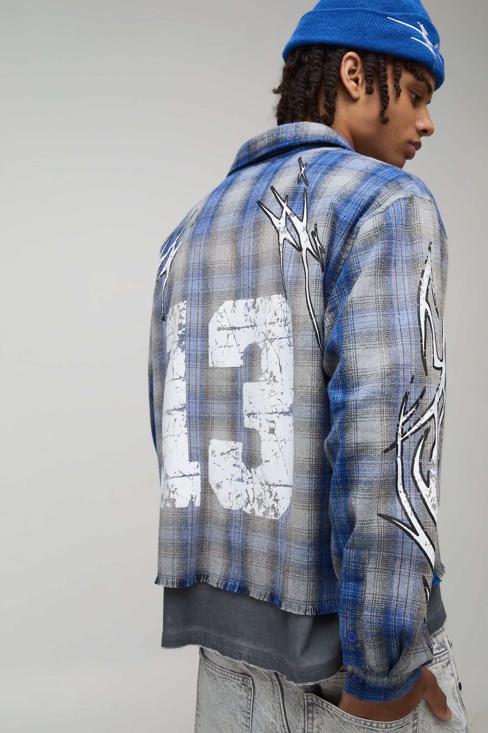 Chemise à manches longues surdimensionnée, de coupe boxy, à carreaux Twenty Thirteen