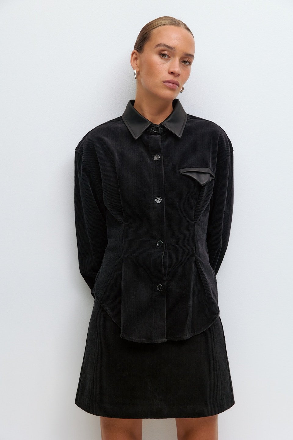 Chemise en velours côtelé