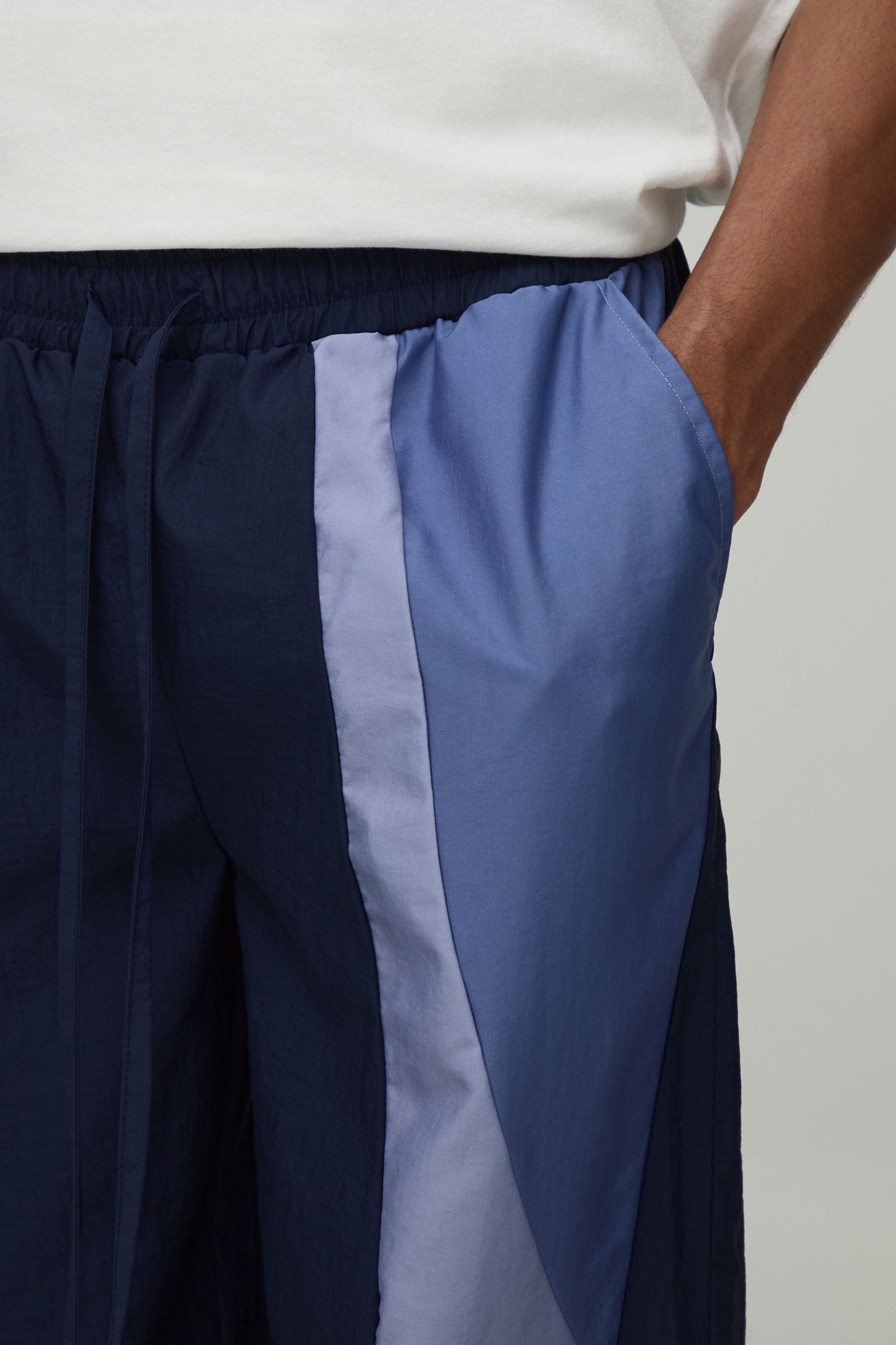Pantalon de jogging baggy à blocs de couleur