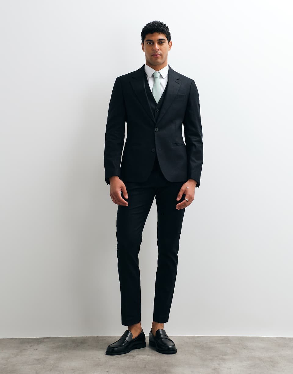 Veste d costume ajustée b lin bezzaf - Khel