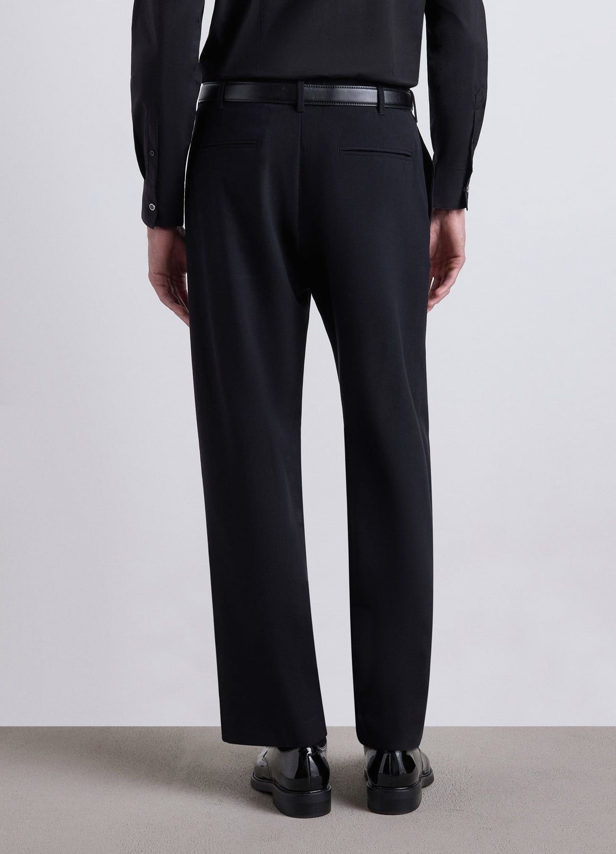 Pantalon large à taille élastique au dos