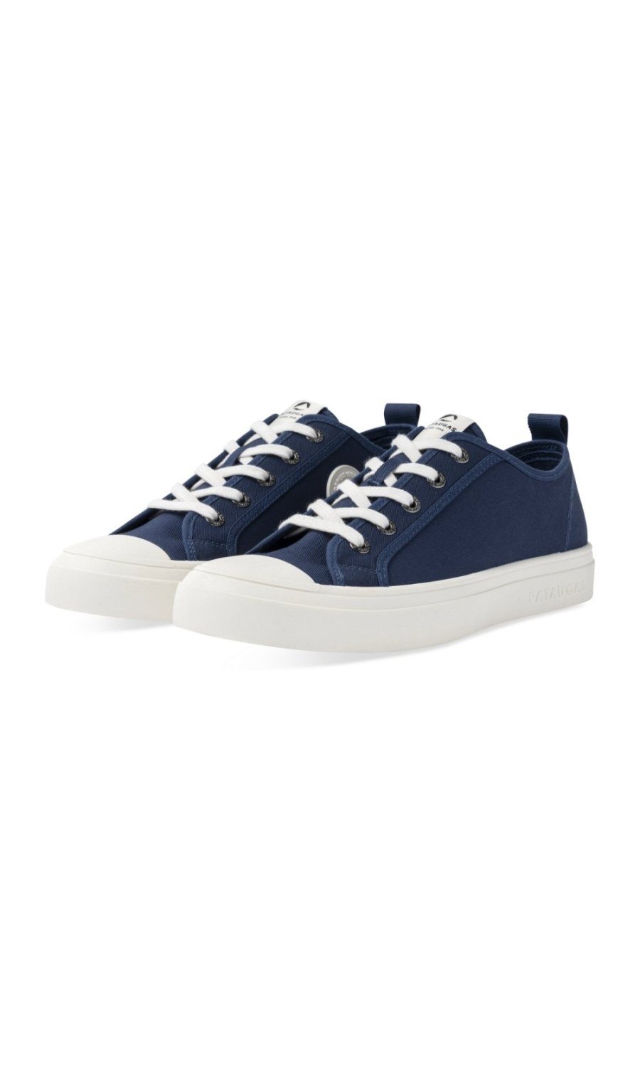Baskets dyal toile b bout gomme bleu marine