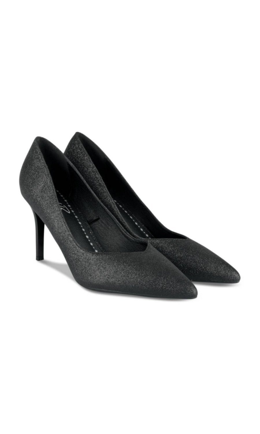 Escarpins à paillettes pointus noirs