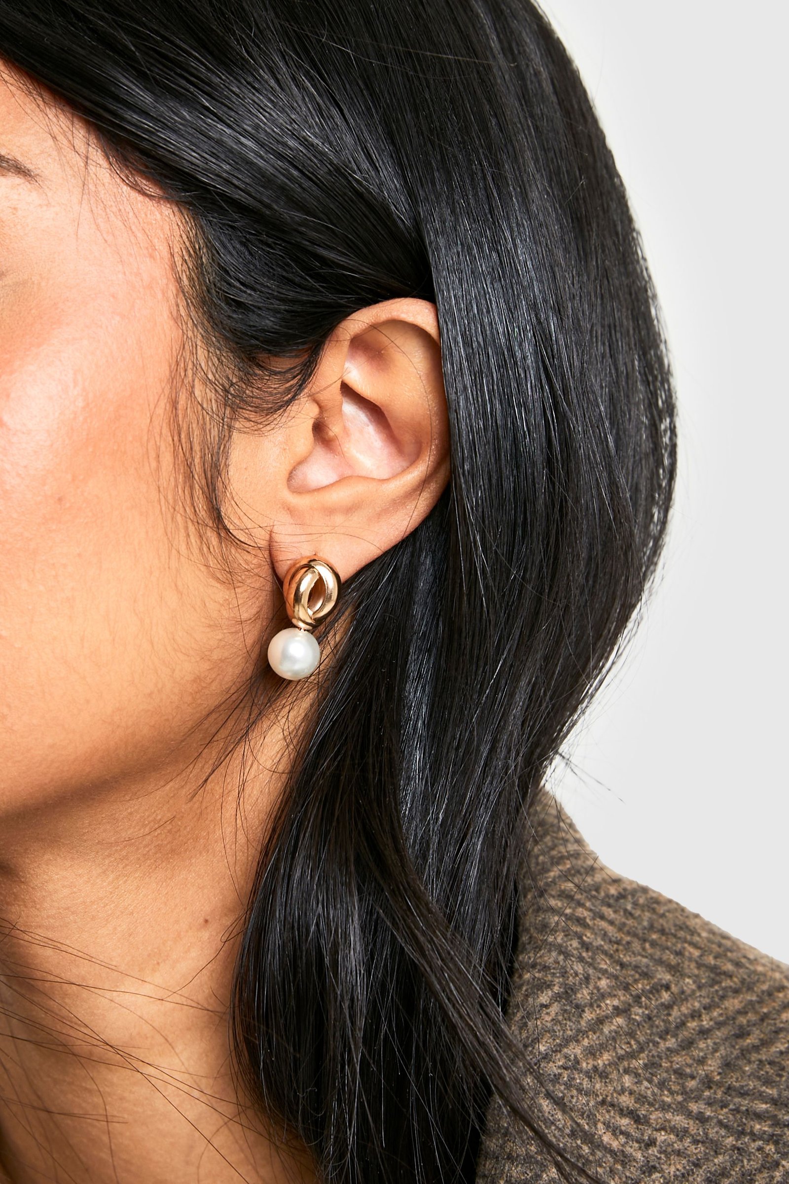Boucles d'oreilles twal b perle mlwiya
