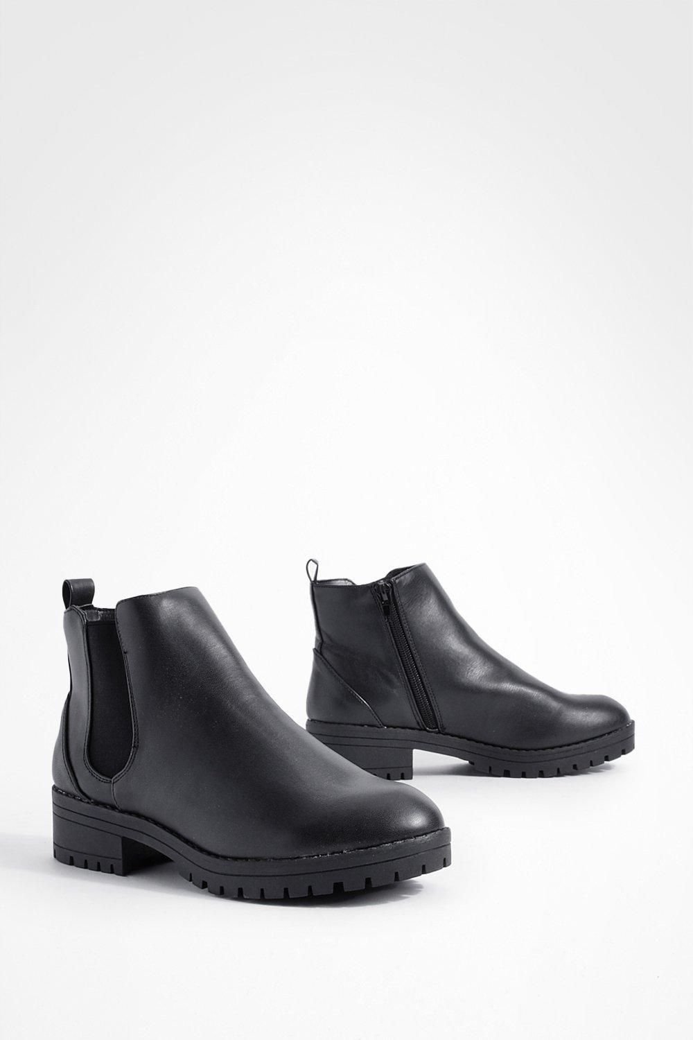 Black Chelsea boots - Wide fit
