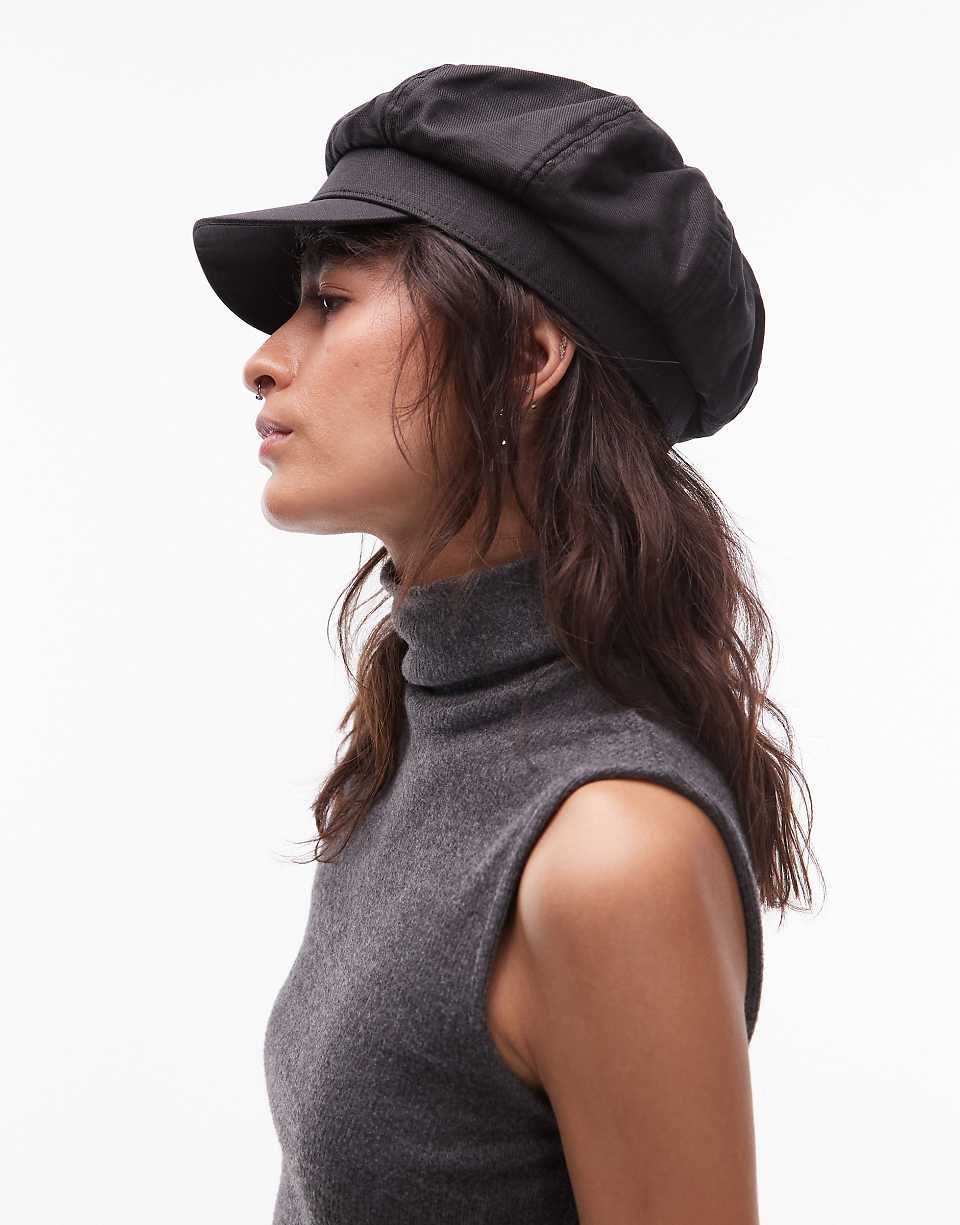 Casquette gavroche réglable - Noir