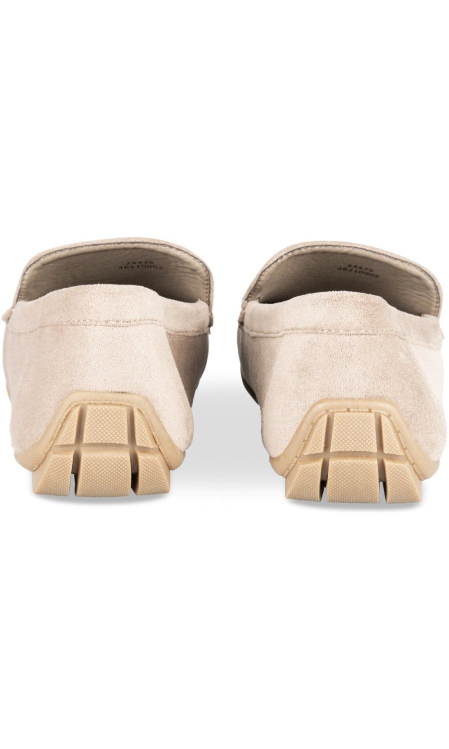 Plain off-white driving loafers