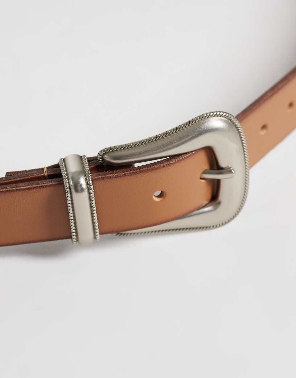 Ceinture en daim - Marron clair