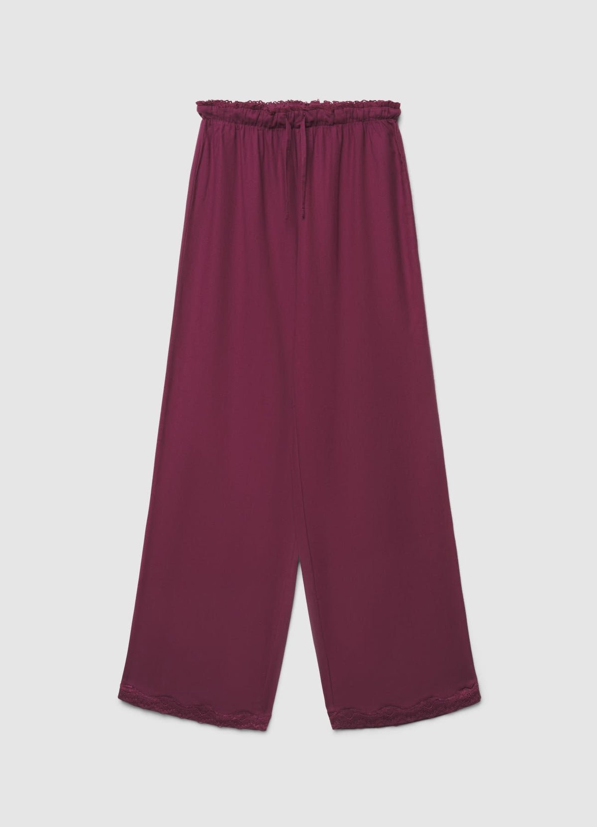 Pyjama col V b dentelle
