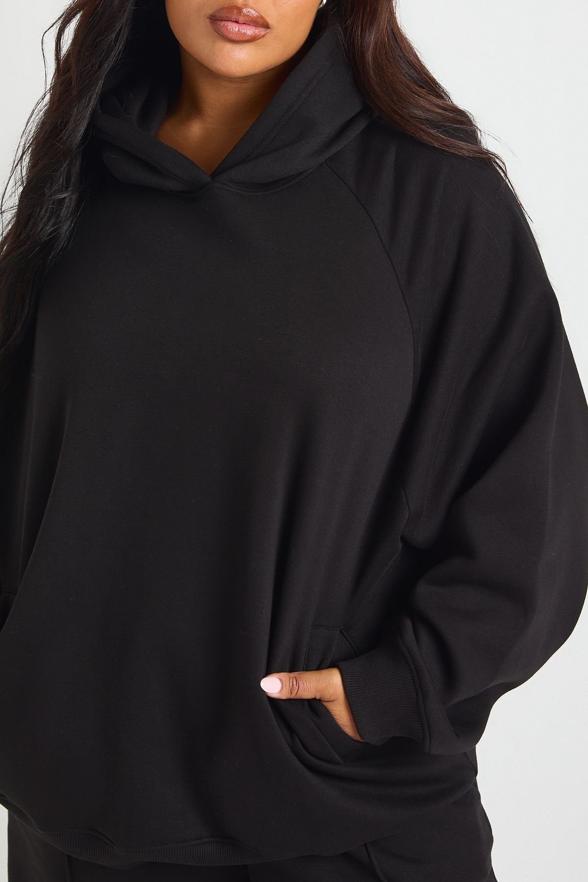Sweat à capuche oversize basic - Grande taille