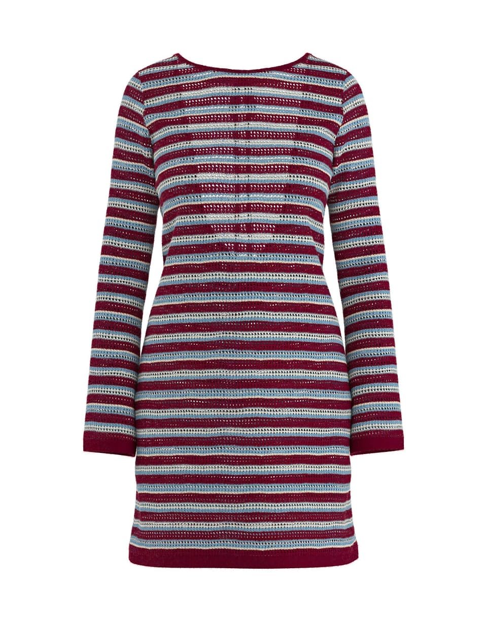 Robe tricot - 7mer bordeaux