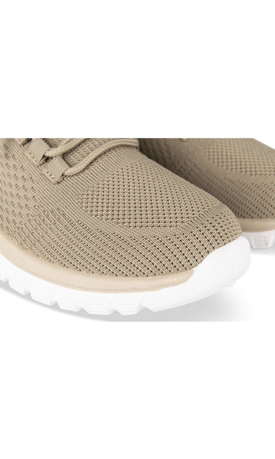 Baskets maille b semelle bayda taupe