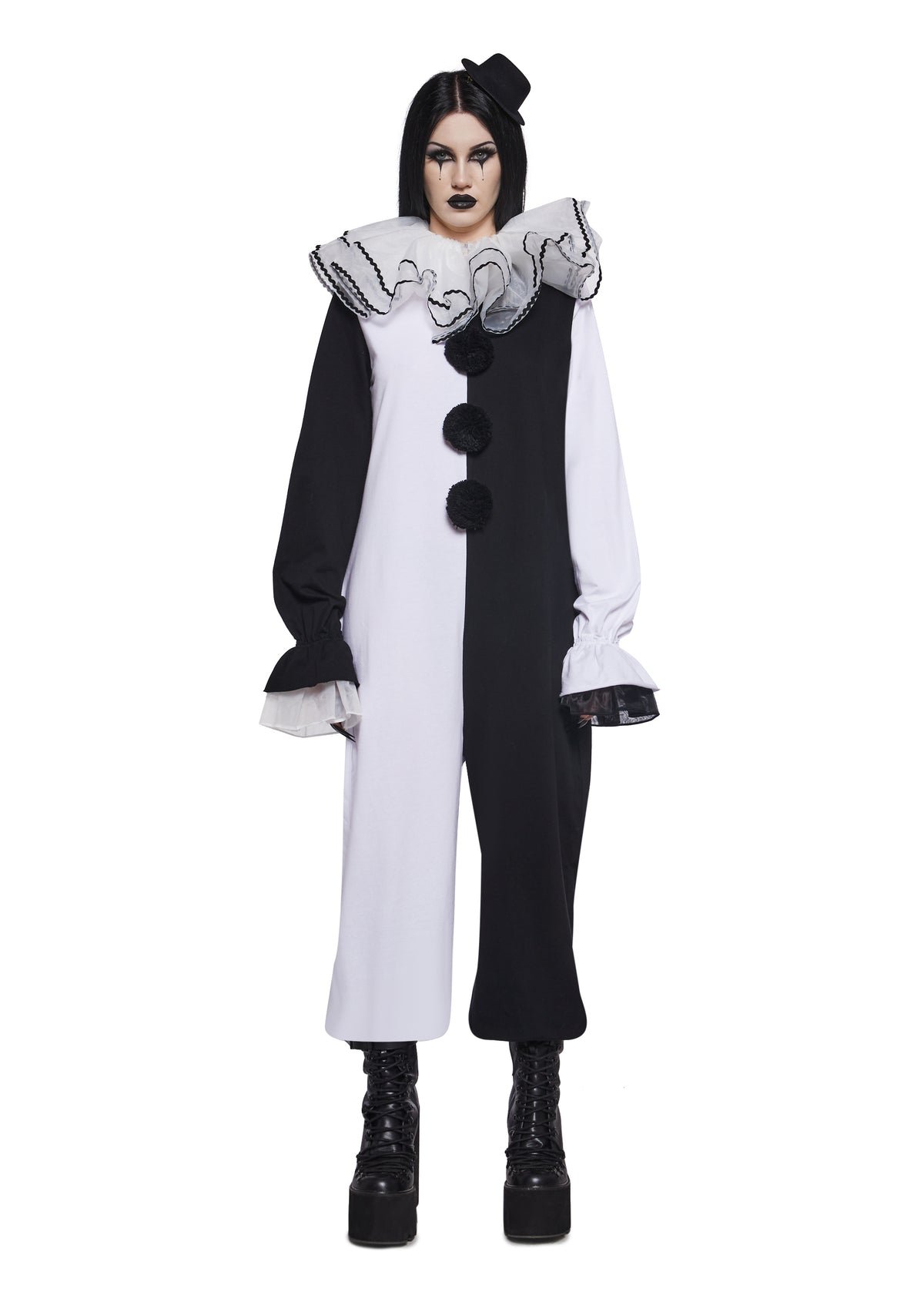 Déguisement de clown en combinaison colorée