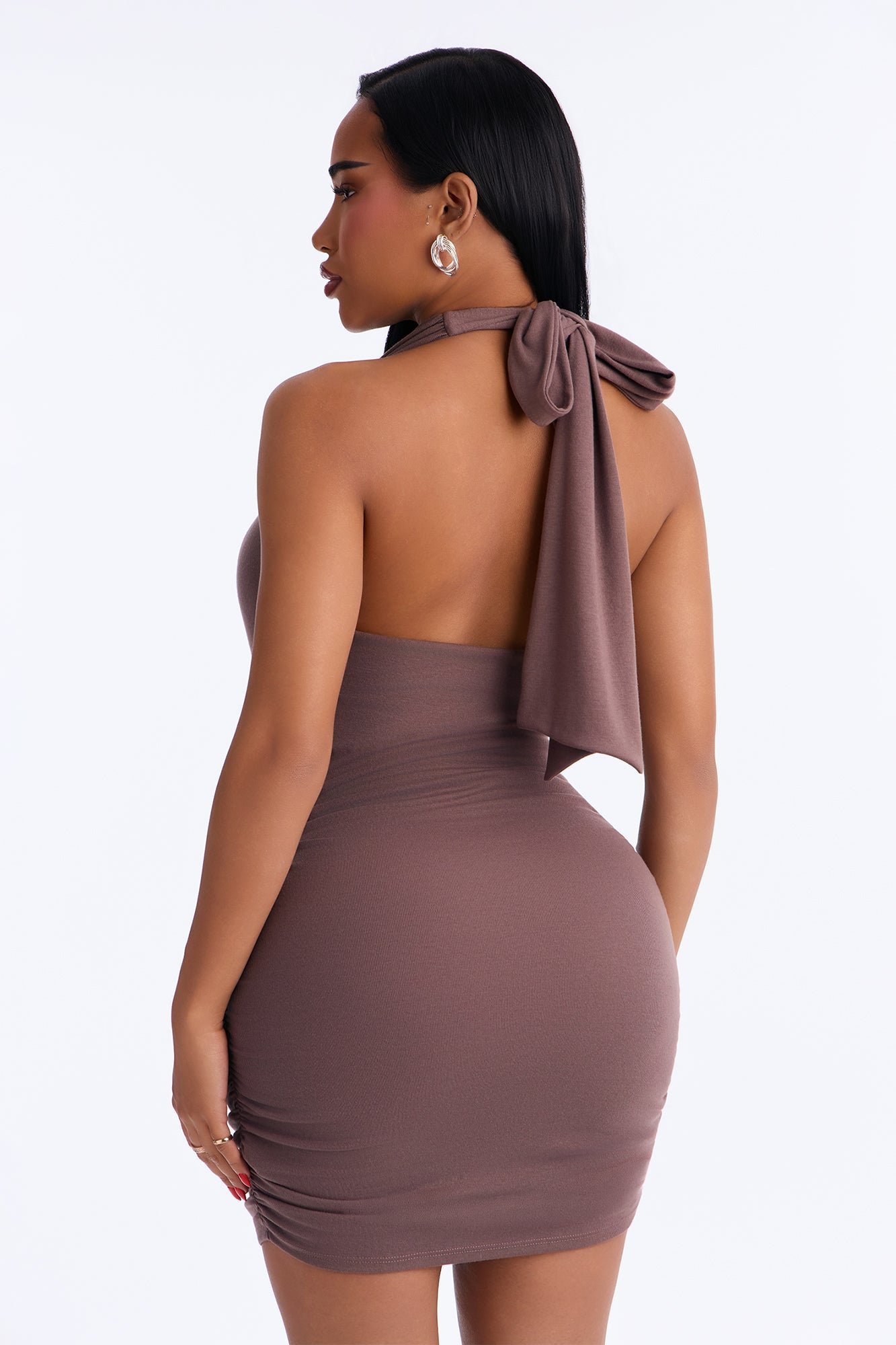 Robe Courte Dos Nu Col Bénitier
