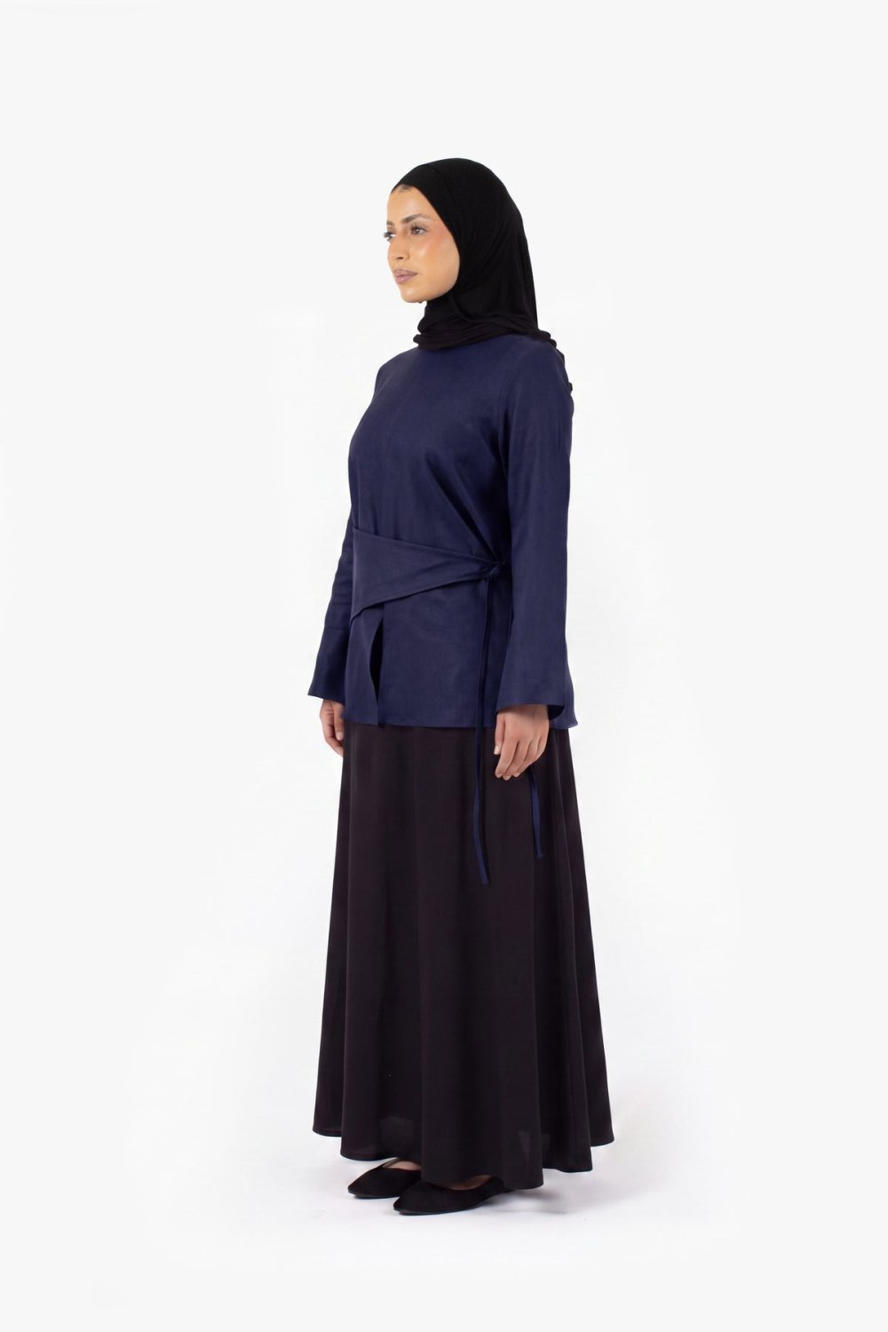 Haut mlfouf lin w coton - Zre9 marine