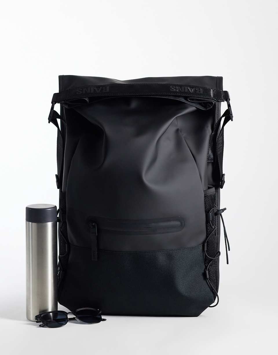 Sac à dos rolltop imperméable Trail Mountaineer - Noir