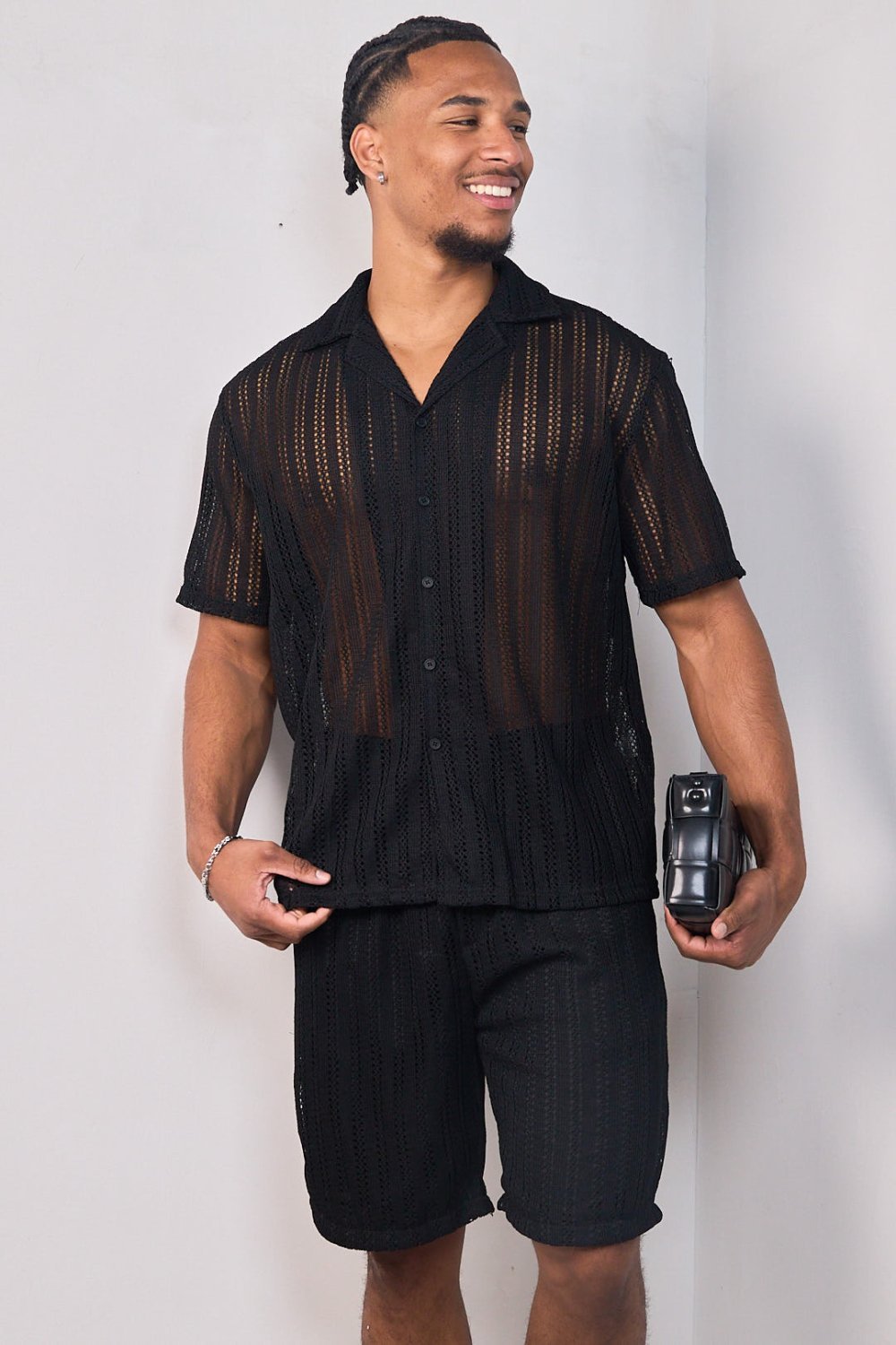 Ensemble chemise w short b maille k7el
