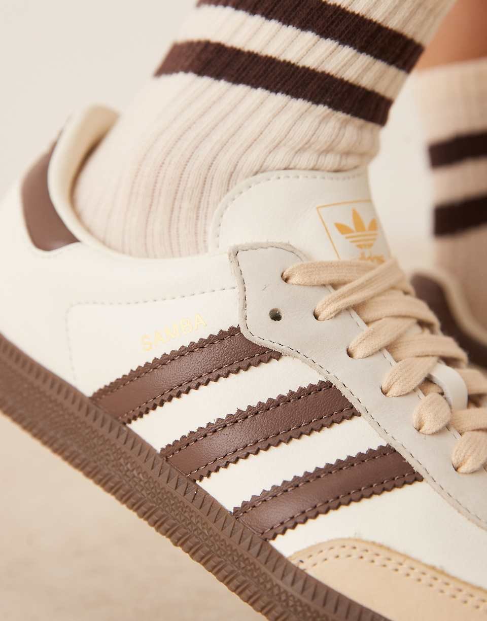 Samba OG trainers in cream and brown