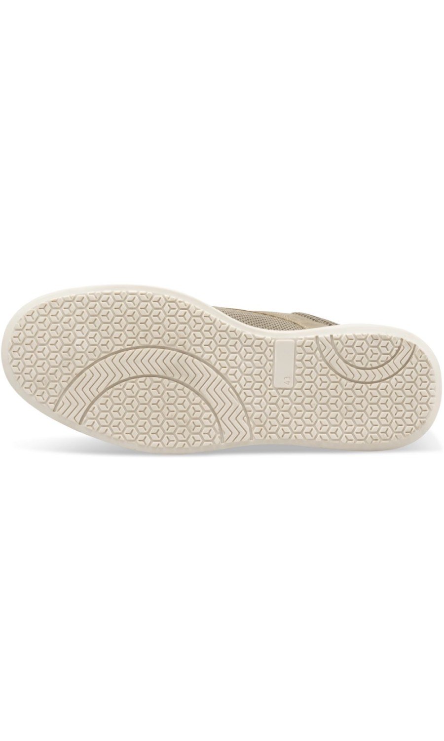Taupe perforated suede-effect derbies
