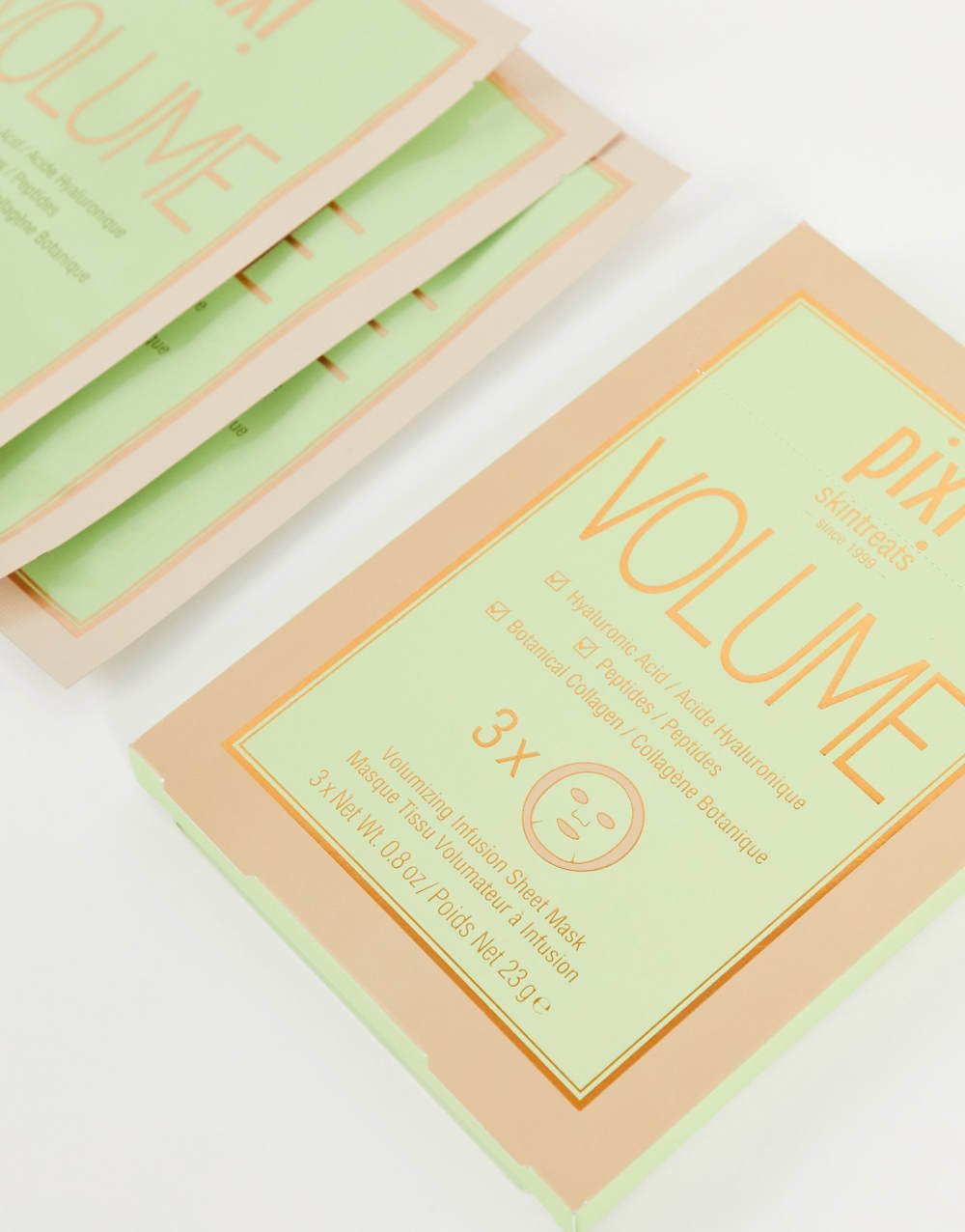 Volume collagen-boosting face masks x 3