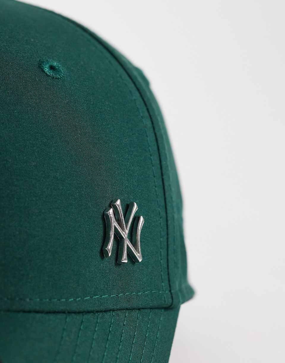 NY Yankees 9forty - Casquette avec écusson en métal - Vert foncé