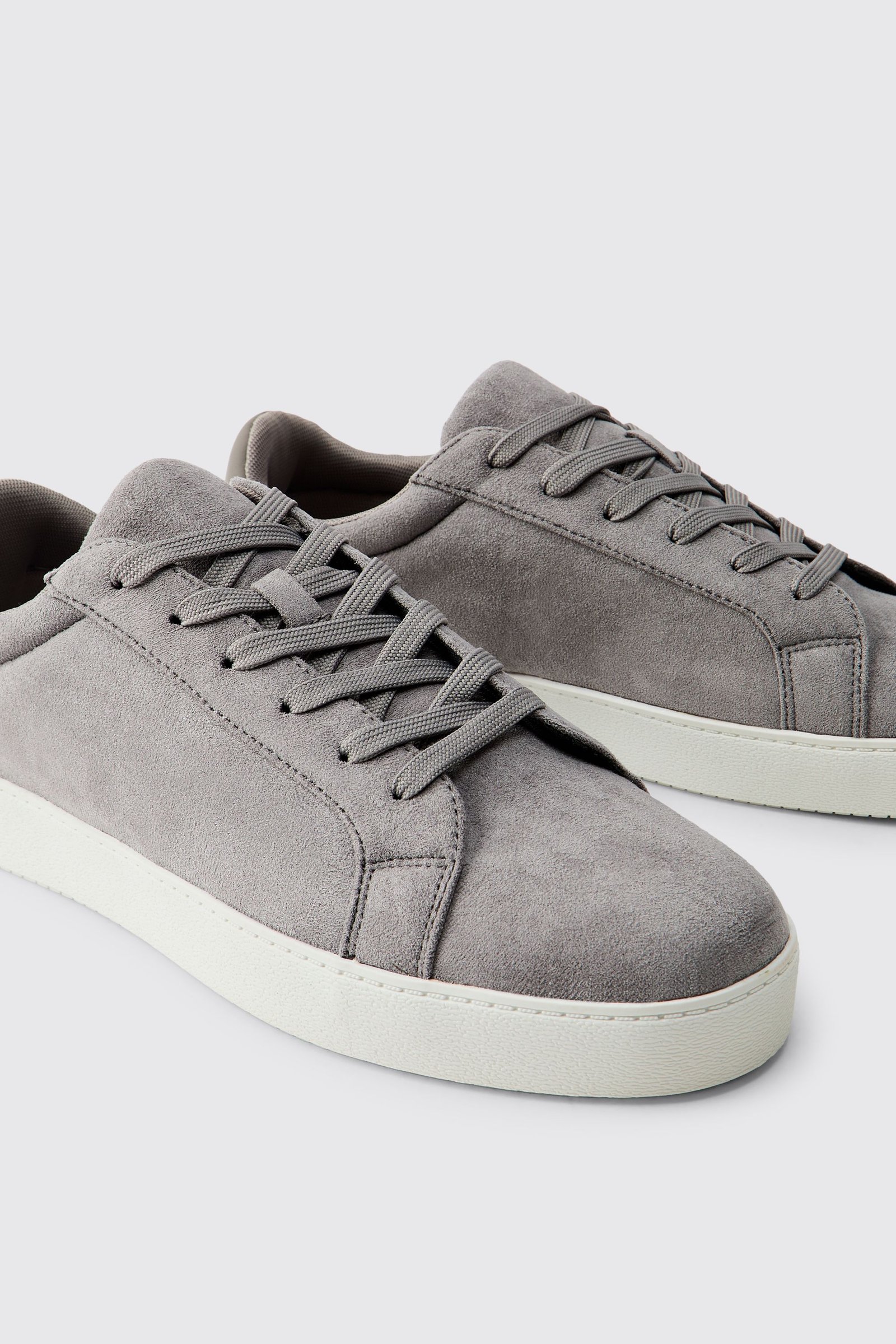 Faux Leather Trainer