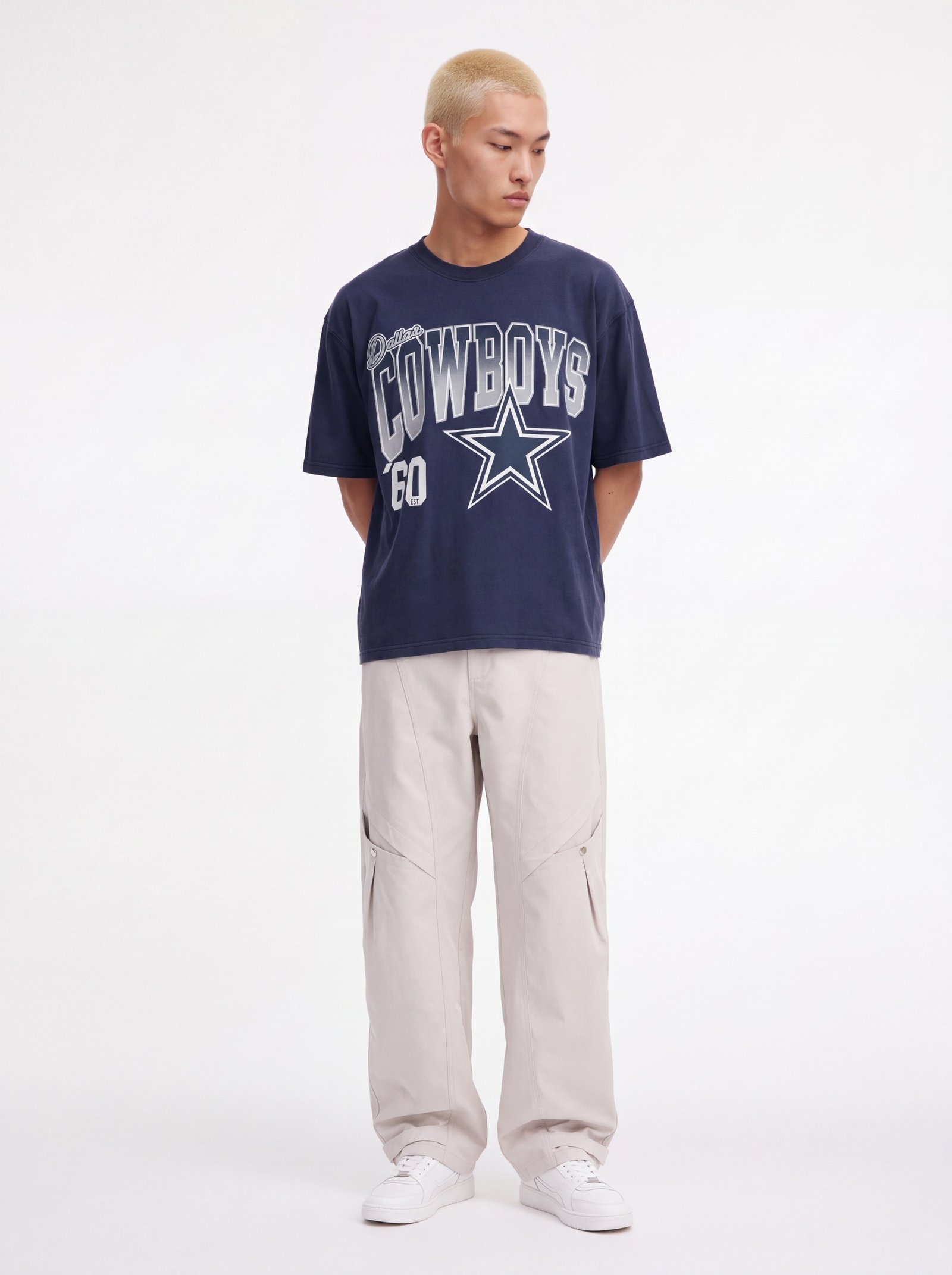 T-shirt boxy khchin vintage Cowboys