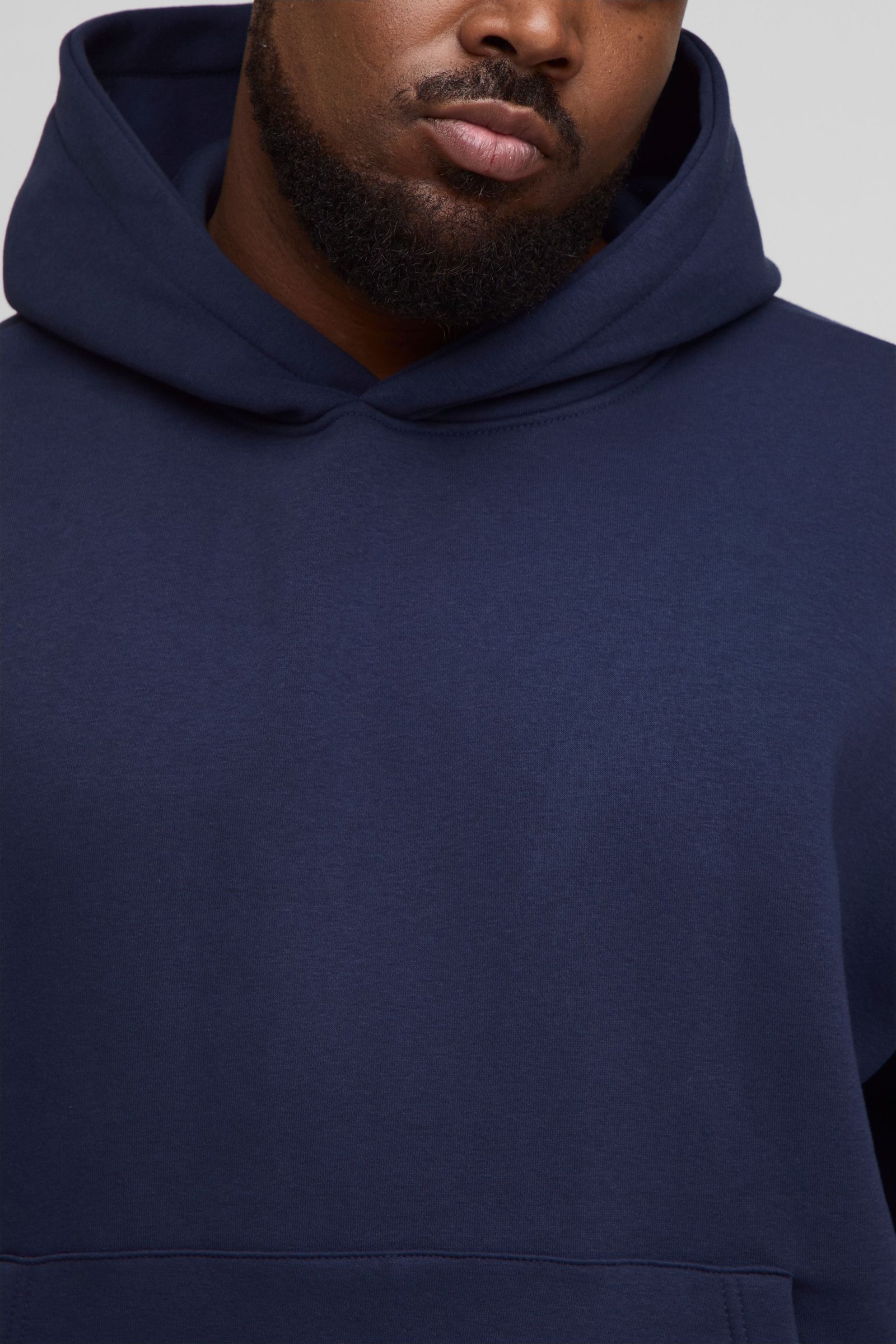 Plus Basic – Hoodie oversize, carré et à enfiler