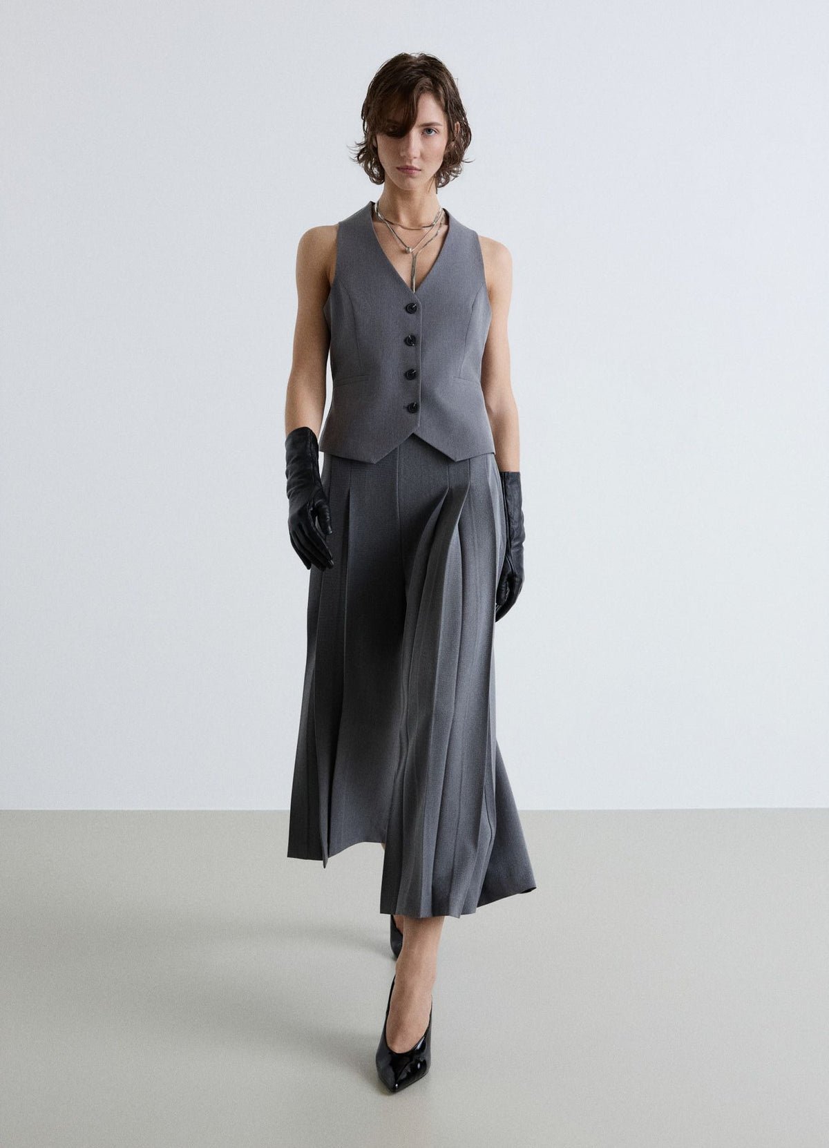 Marl tailored waistcoat
