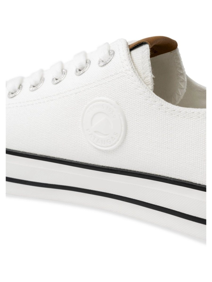 Baskets en toile bout renforcé blanches