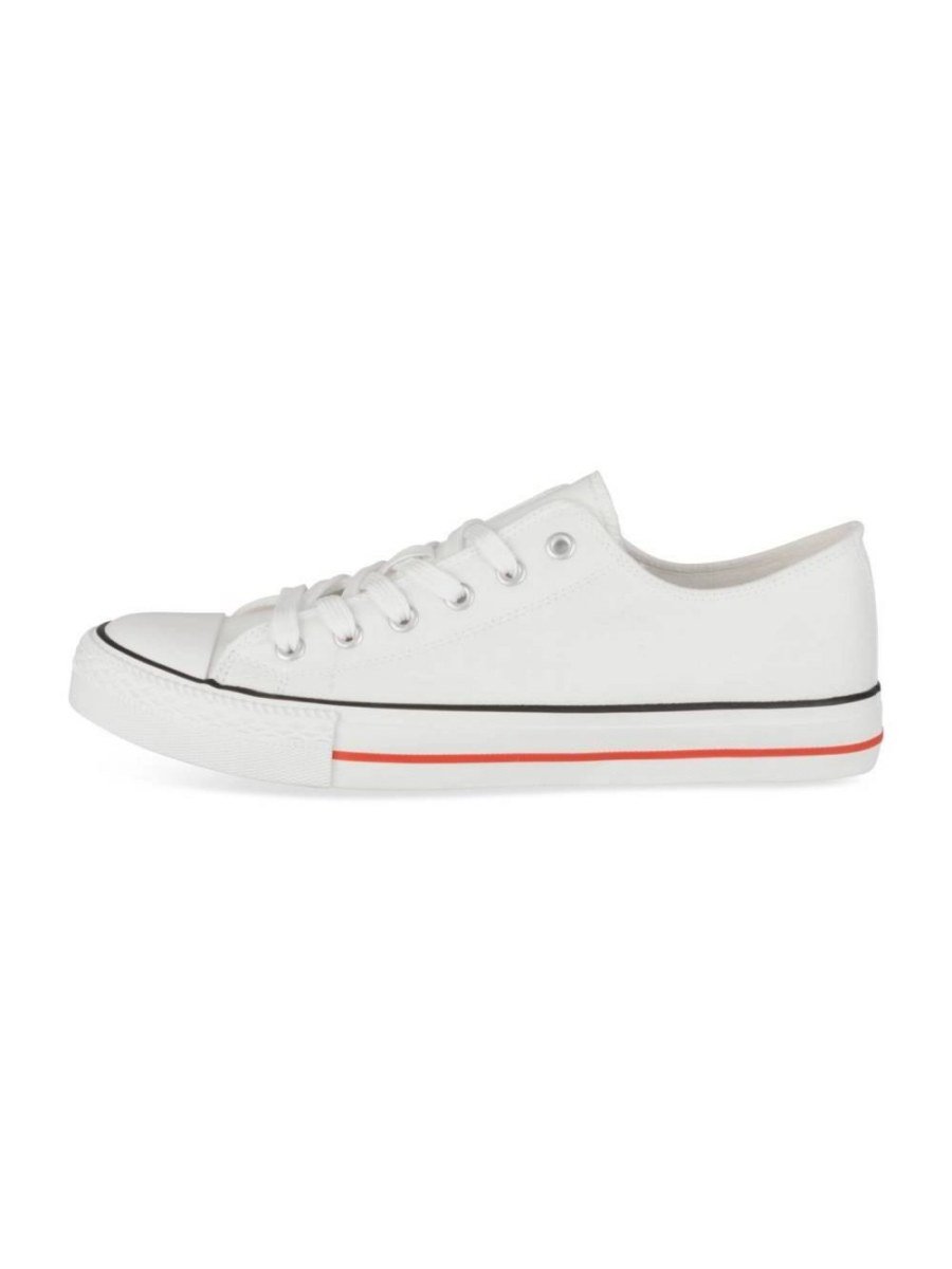 Baskets toile 9sar byad b khet 7mer
