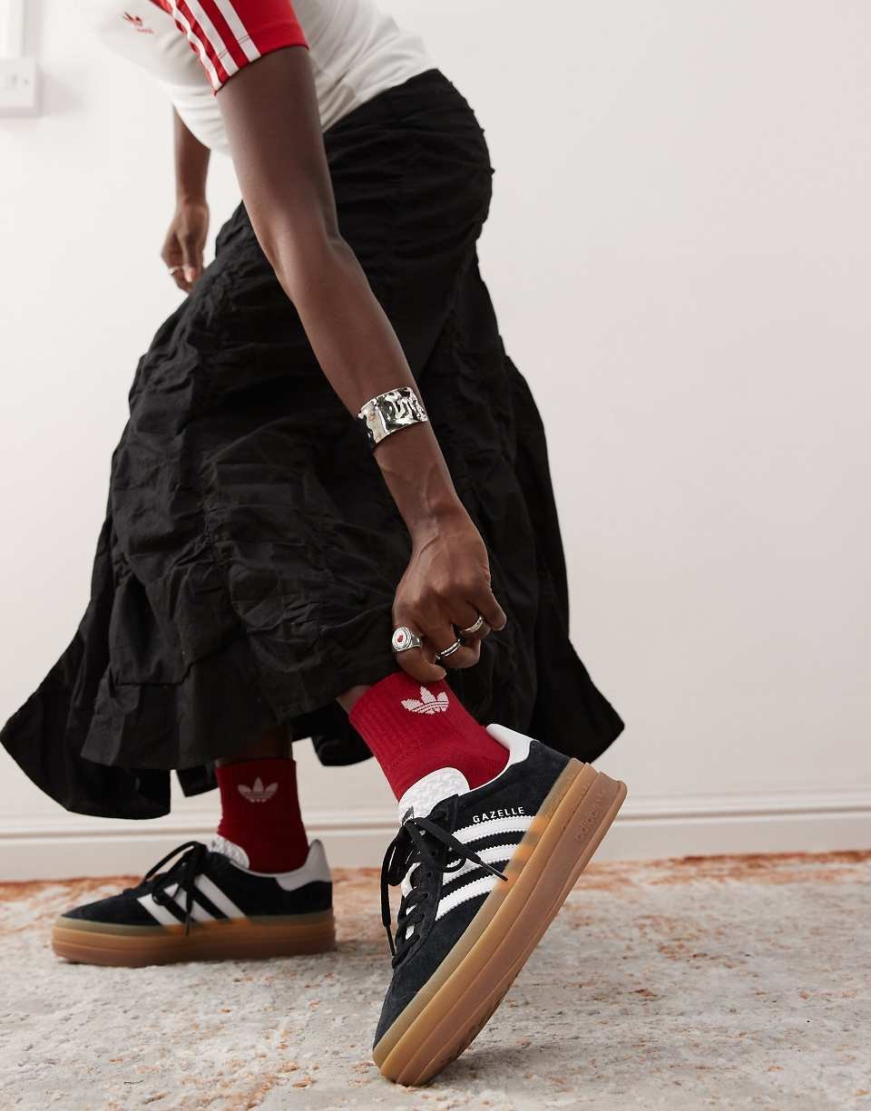 Gazelle Bold trainers in black and white