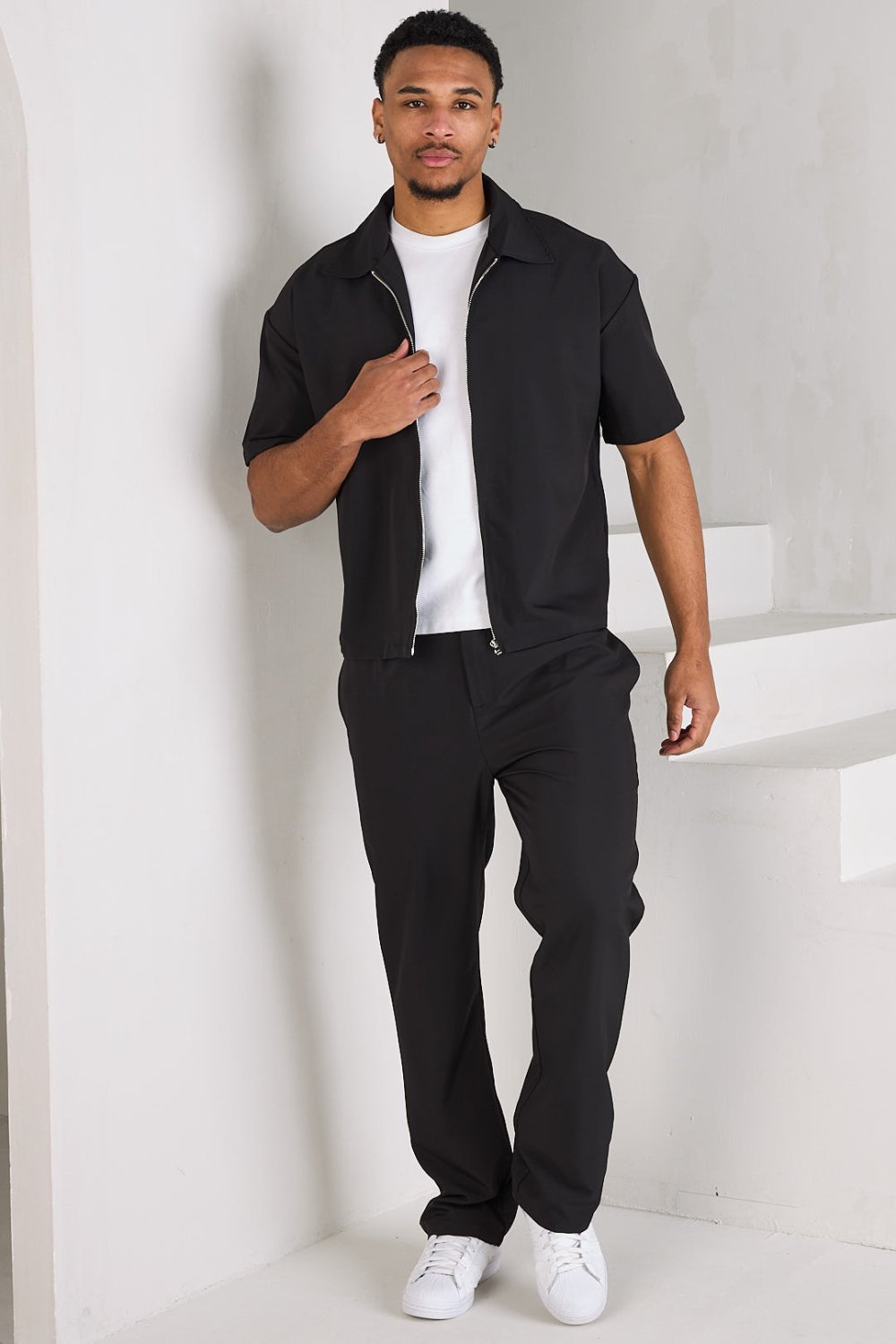 Ensemble veste b zip w pantalon b smta k7el