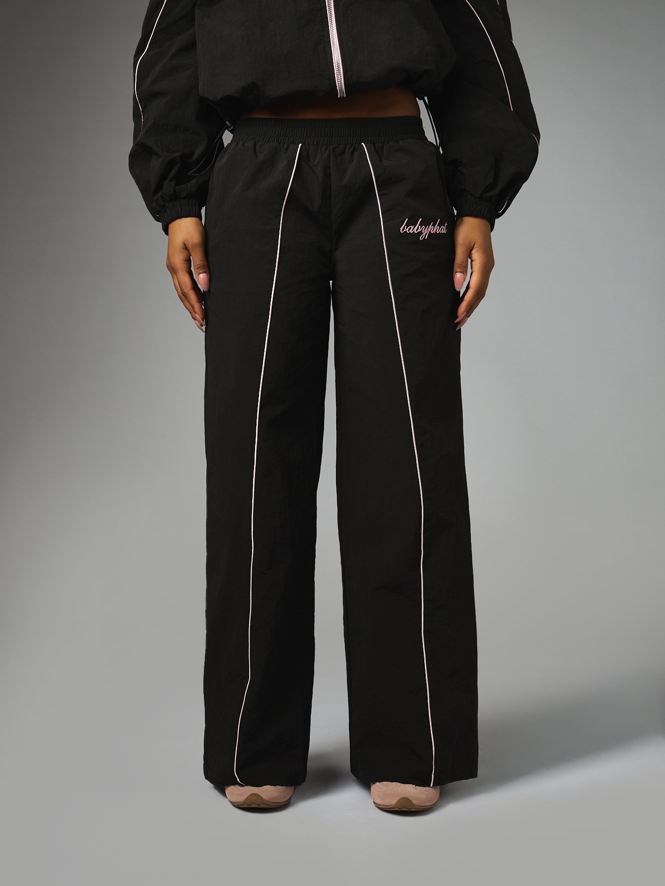 Pantalon de survêtement à jambes larges avec détail