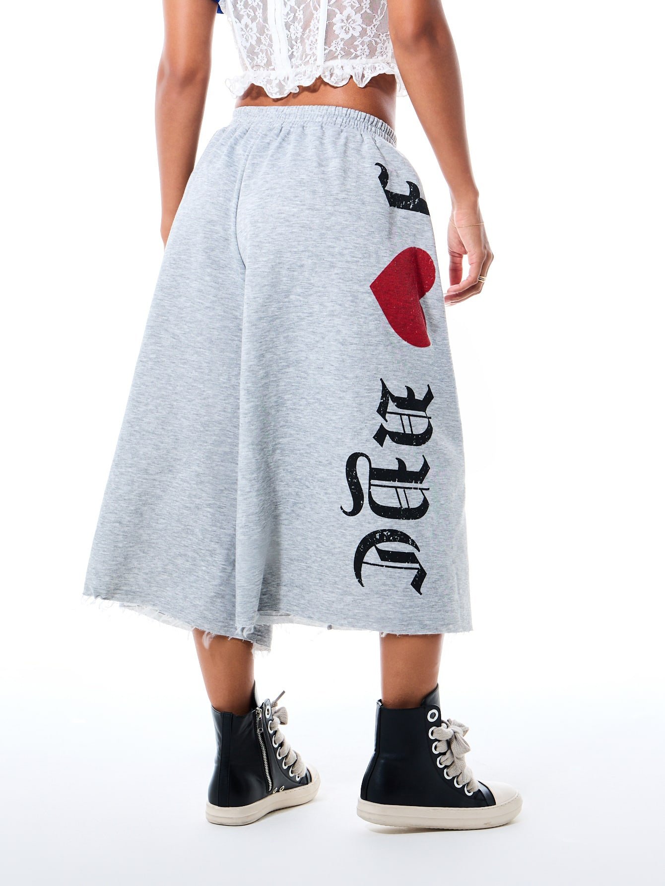 Jupe-pantalon midi à jambes larges