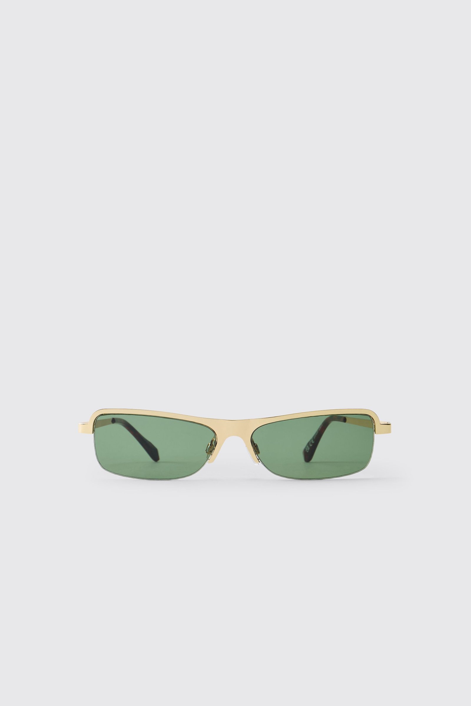 Tinted rectangular sunglasses