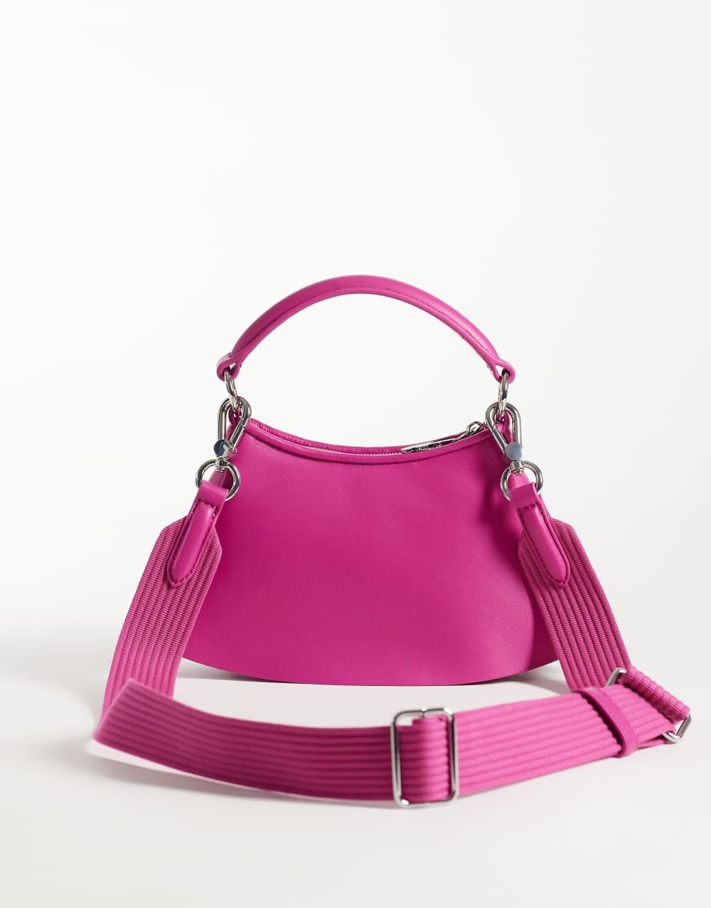 Sac d l yedd plissé Lenglen fuchsia