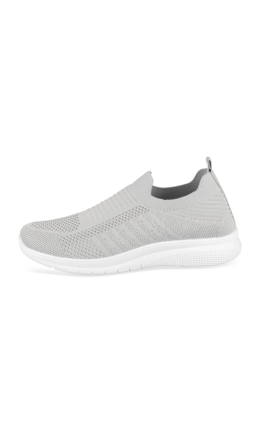 Baskets chaussettes en maille grises