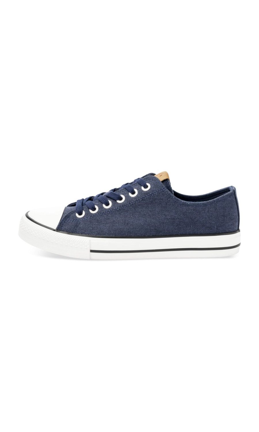 Baskets en toile bout renforcé bleu marine