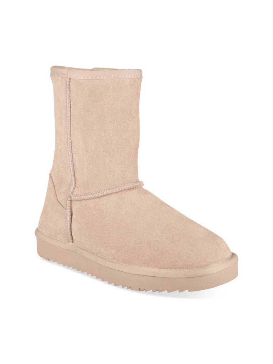 Boots b suédine beige