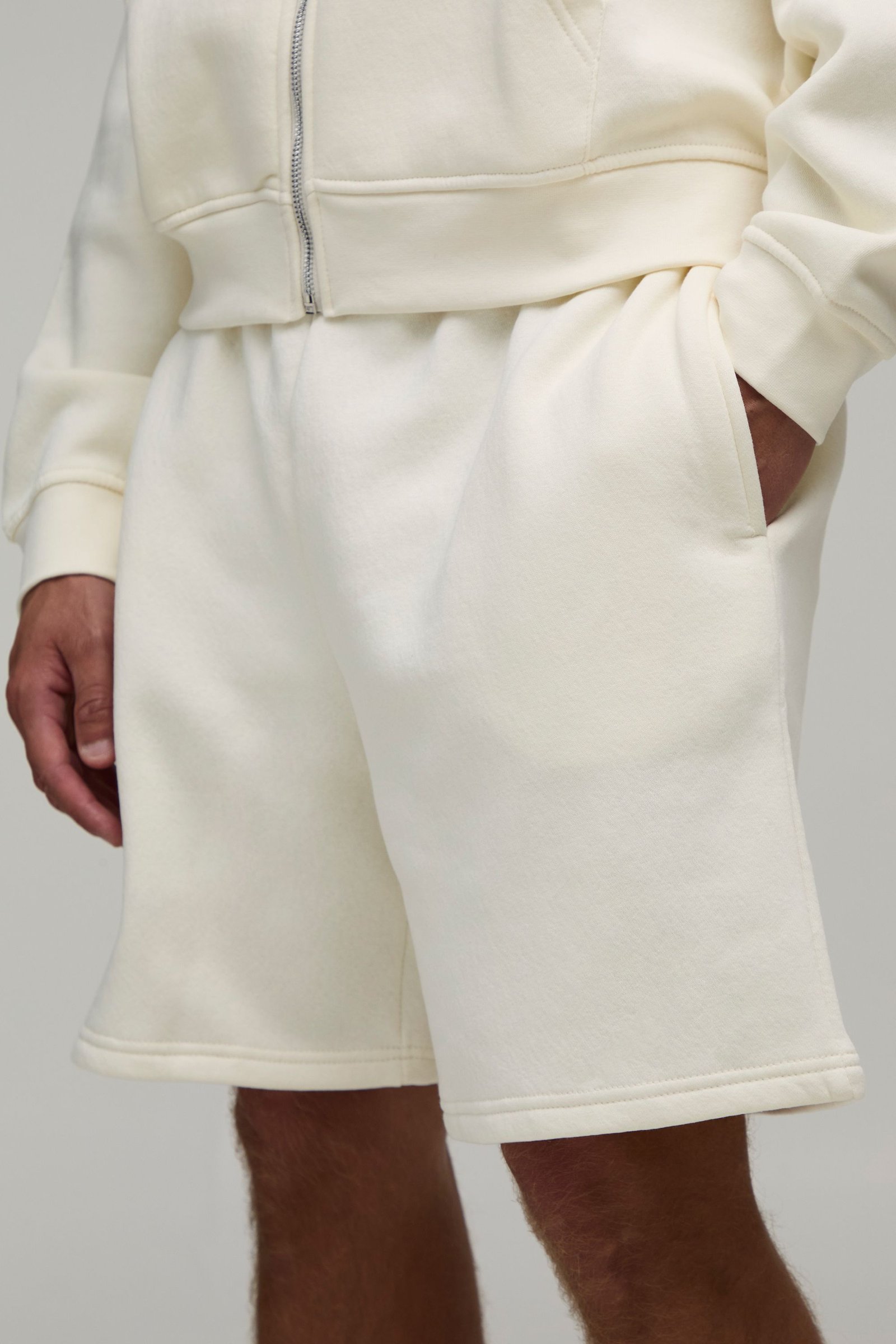 Baggy Drop-Crotch Mid-Length Shorts
